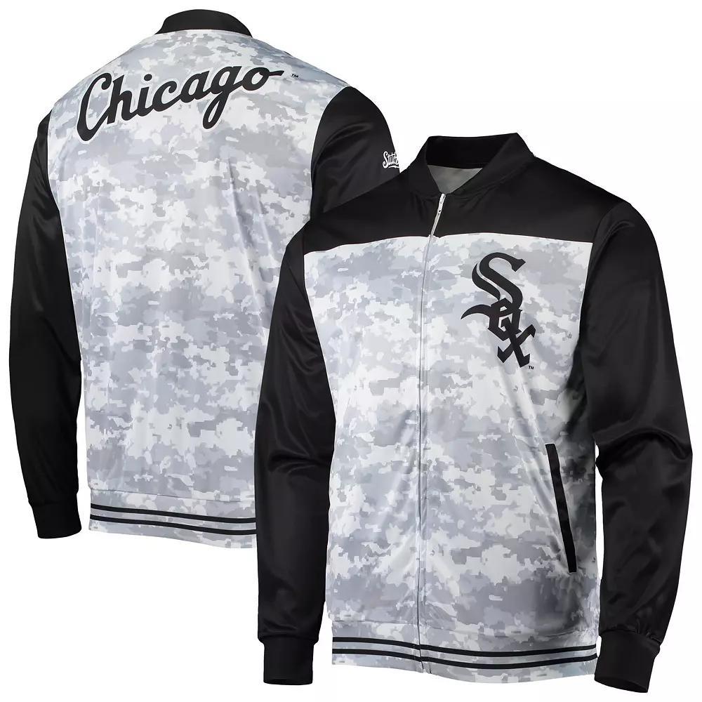 Men's Stitches Black Chicago White Sox Camo Full-Zip Jacket, Size: XL Product Image