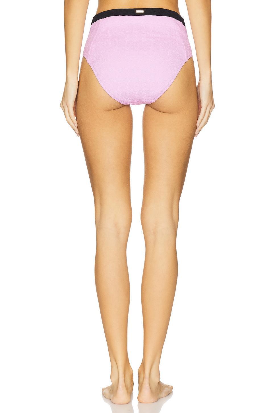 Vanessa Colorblock Chic High Waisted Bikini Bottom L'AGENCE Product Image