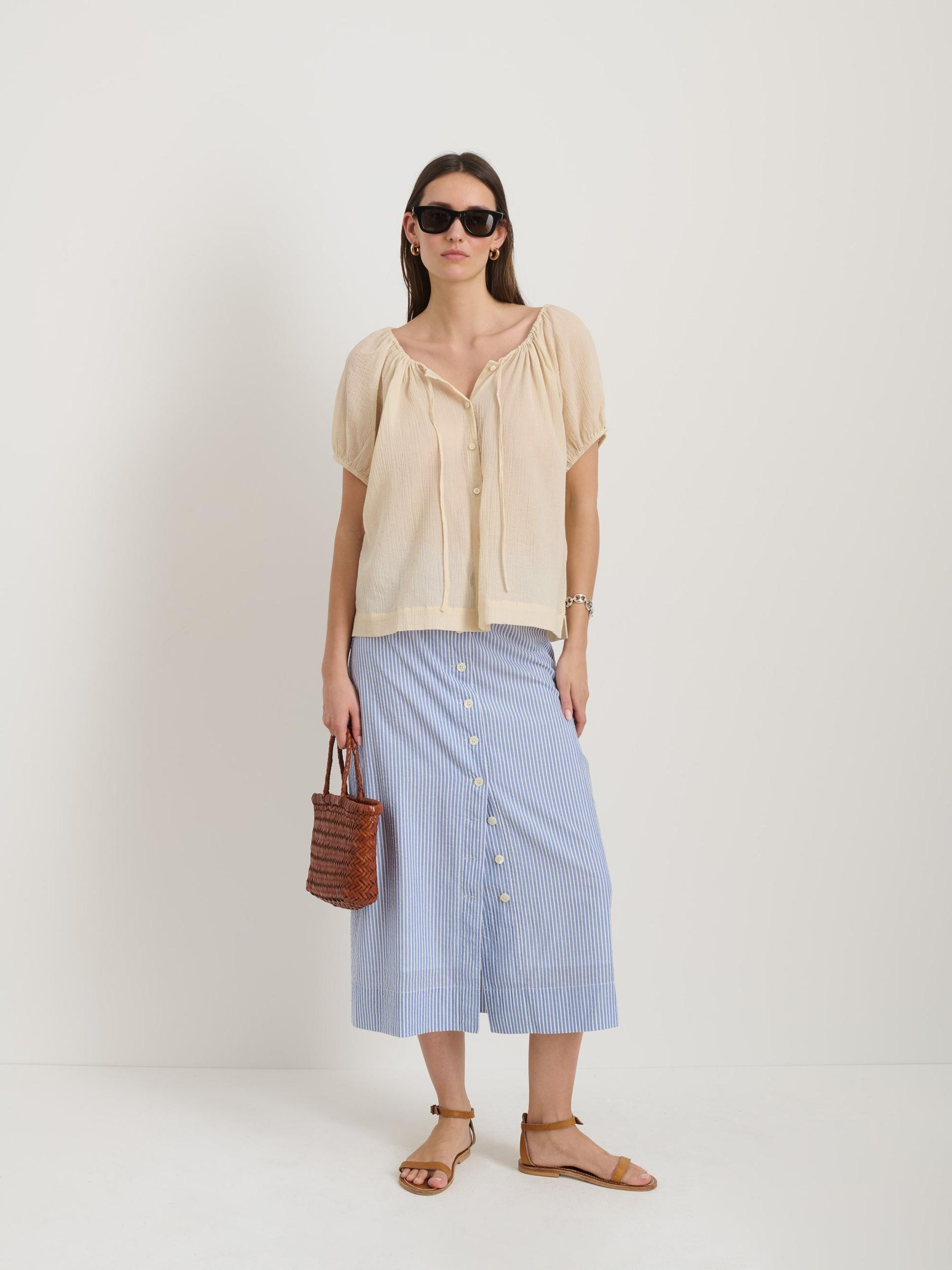 Rose Top In Crinkle Cotton Product Image