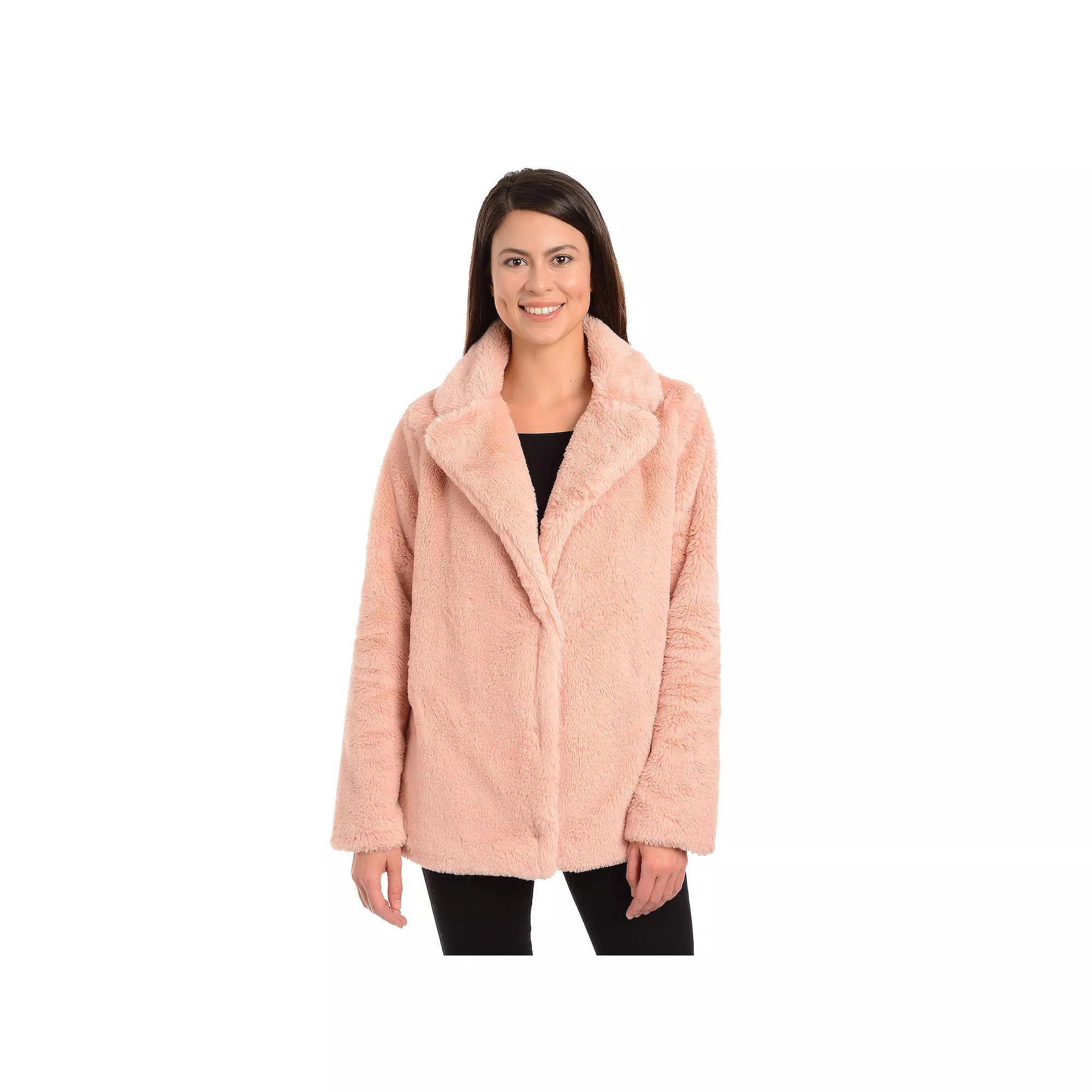 Women's Fleet Street Faux-Fur Notch Collar Coat,  Product Image