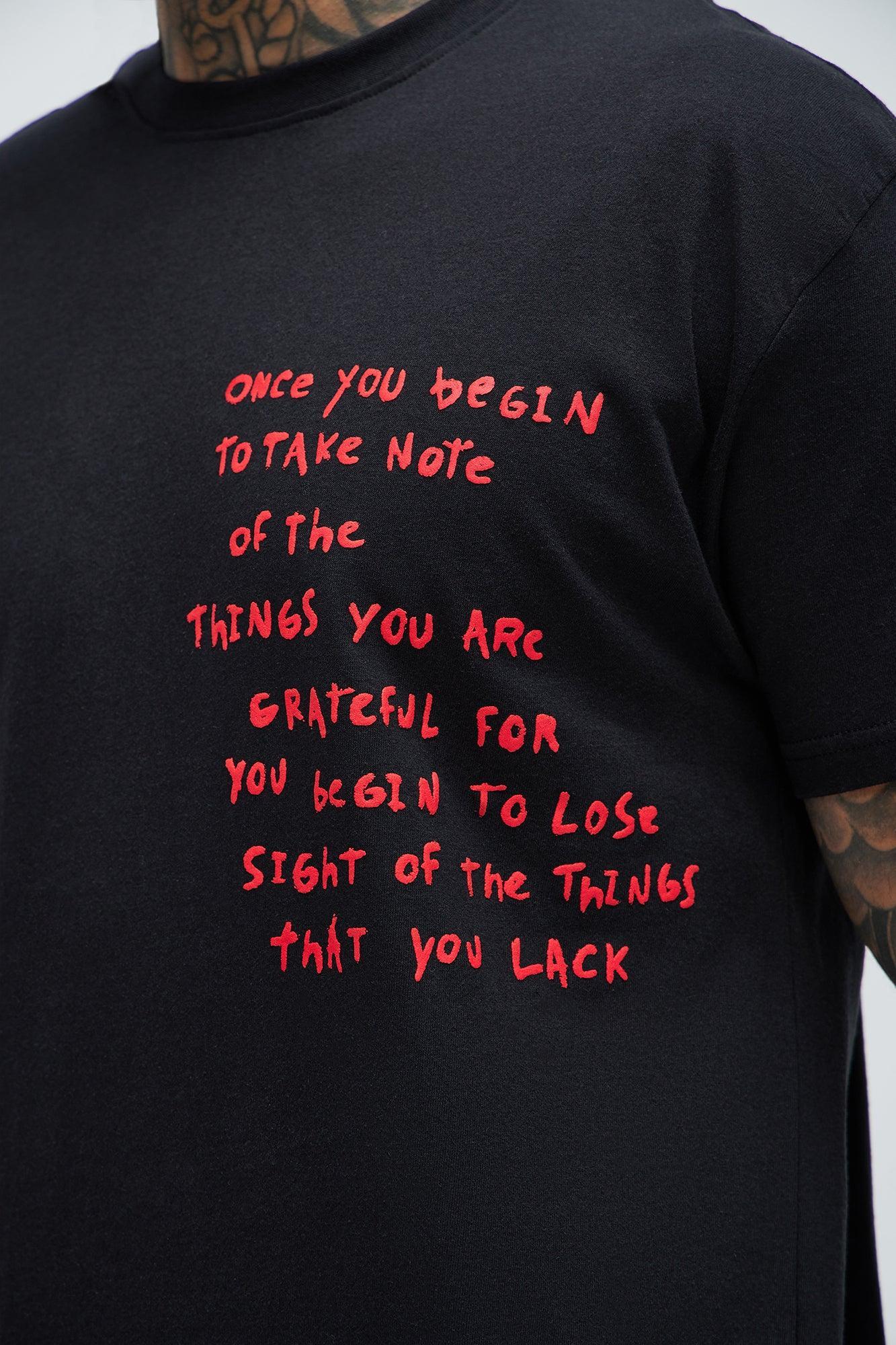 Take Note Short Sleeve Tee - Black Product Image