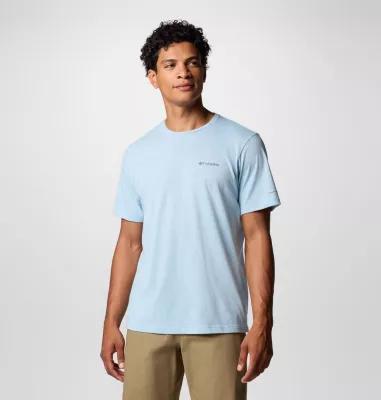 Men's Columbia Thistletown Hills Omni-Wick Performance Tee, Size: Large, Ripple Blue Grey Product Image