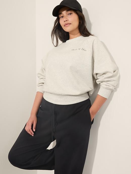 Power of She Embroidered Crew Sweatshirt Product Image