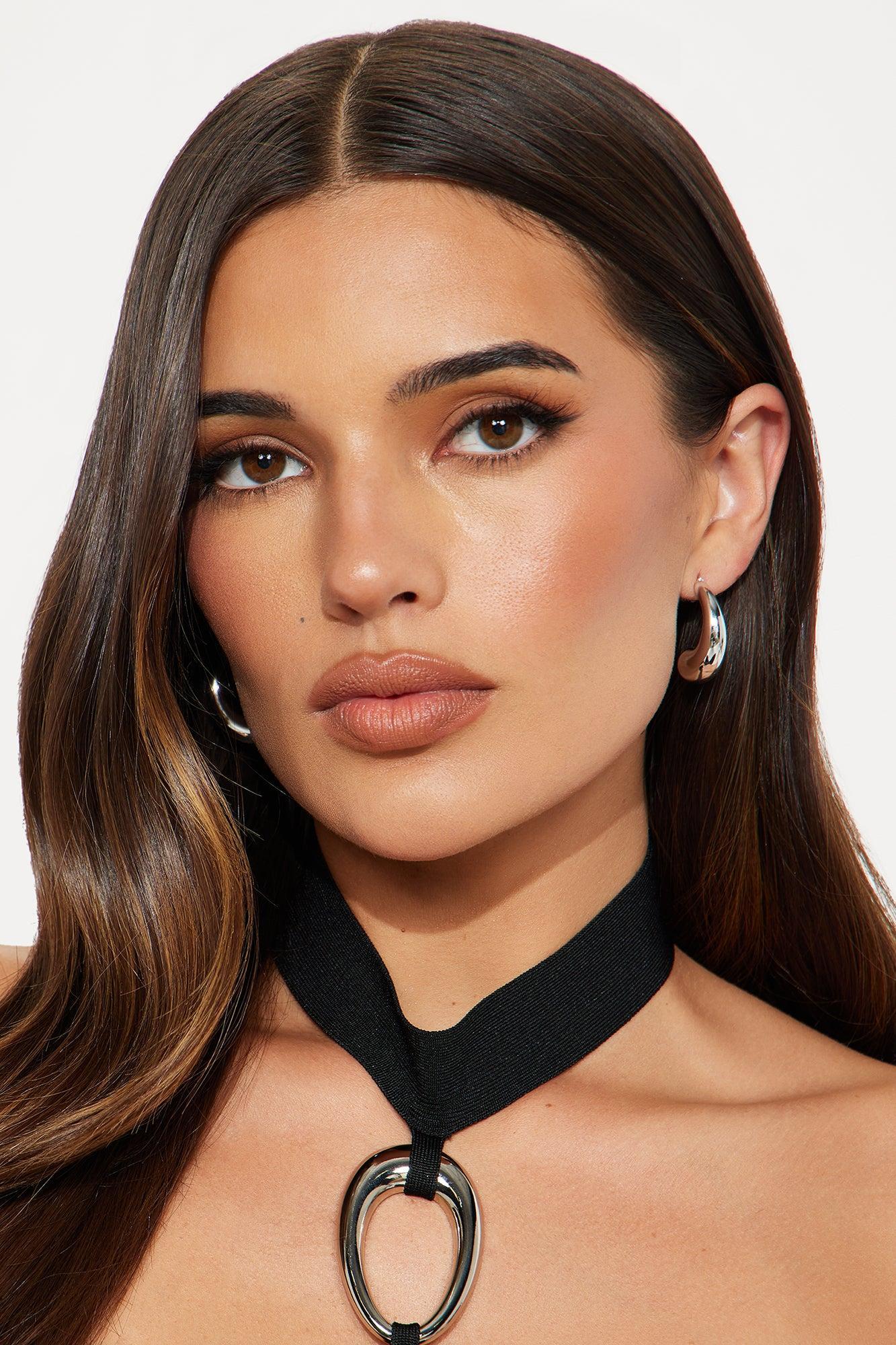 Street Drop Statement Earrings - Silver Product Image