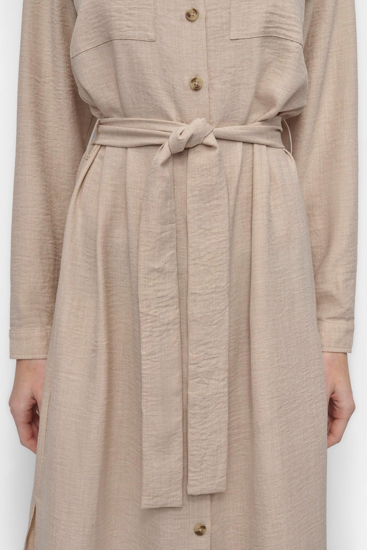 COLLARED BUTTON DRESS Product Image