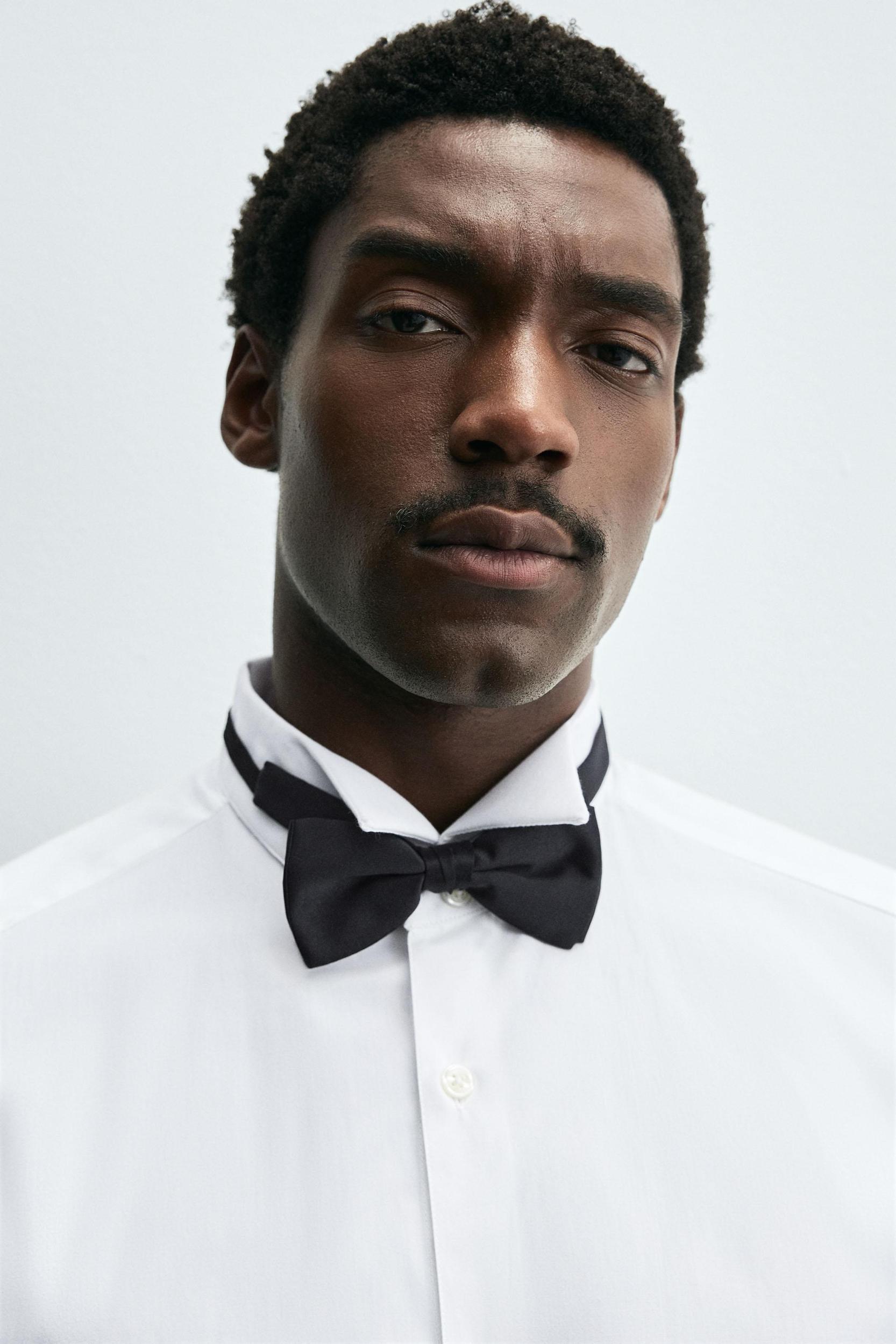 TUXEDO COLLAR SHIRT Product Image