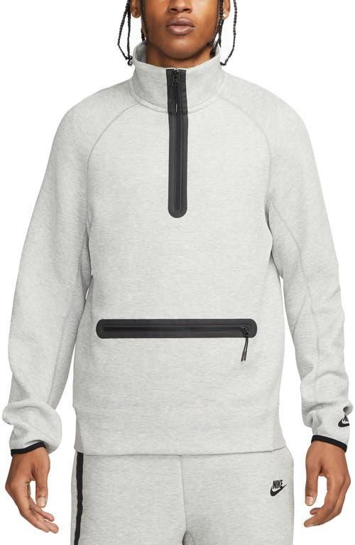 Nike Tech Fleece half zip sweatshirt in gray Product Image