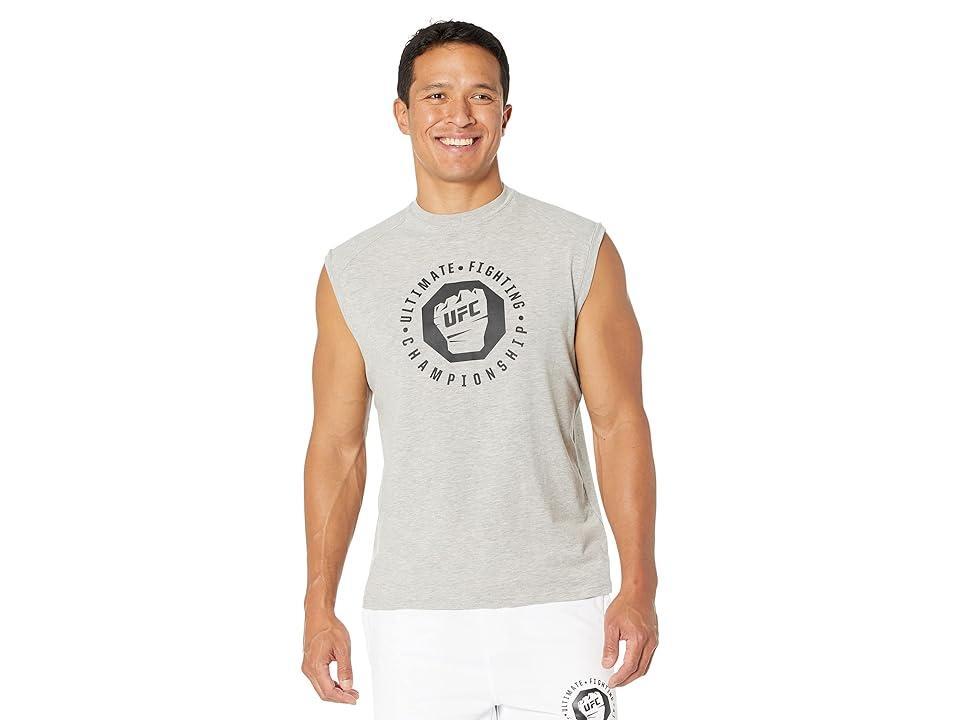 UFC Sleeveless Crew Neck Tee (Sport Grey Heather) Men's Clothing Product Image