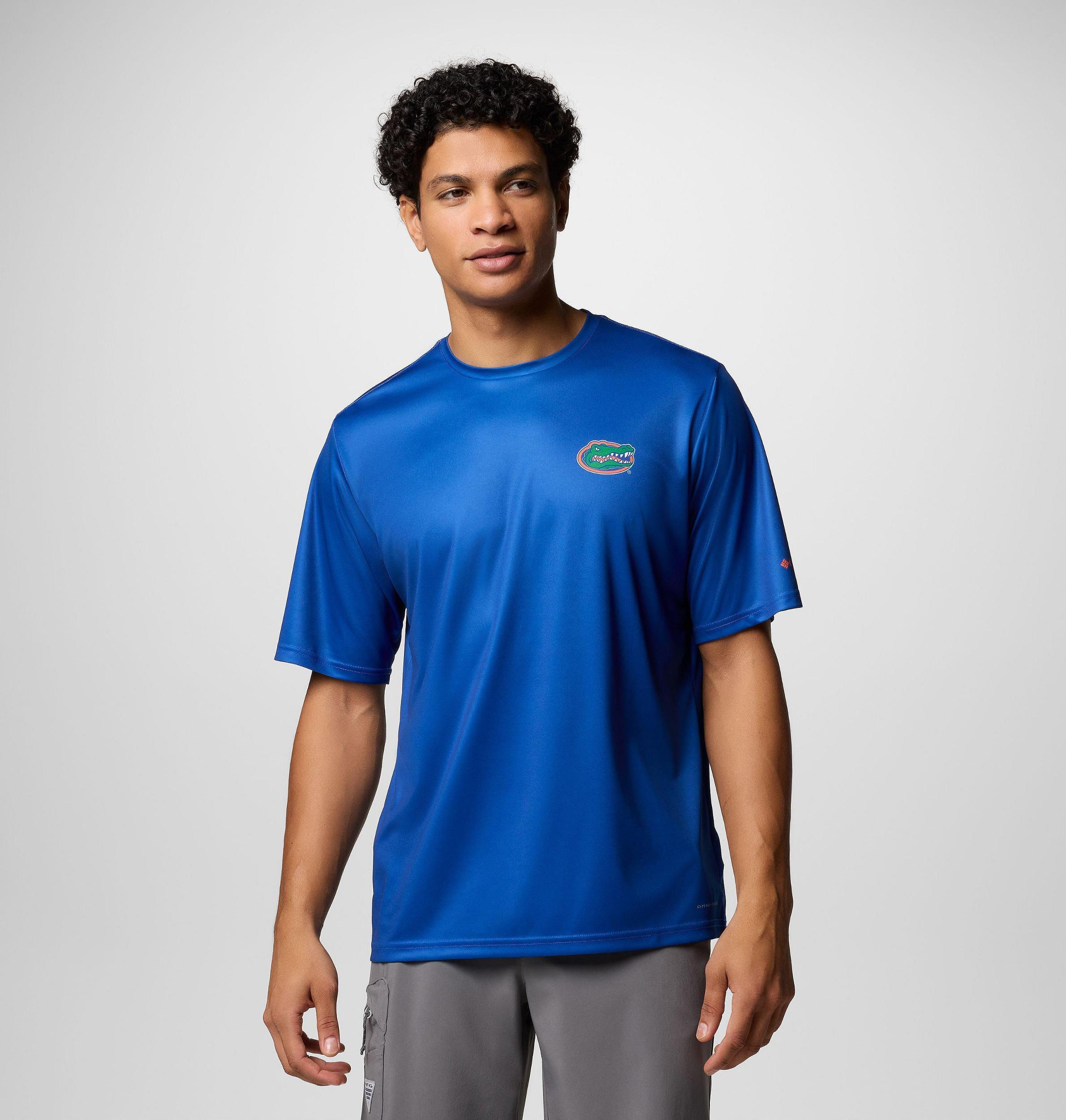 Columbia Mens Collegiate PFG Terminal Tackle Short Sleeve Shirt - Florida- Product Image