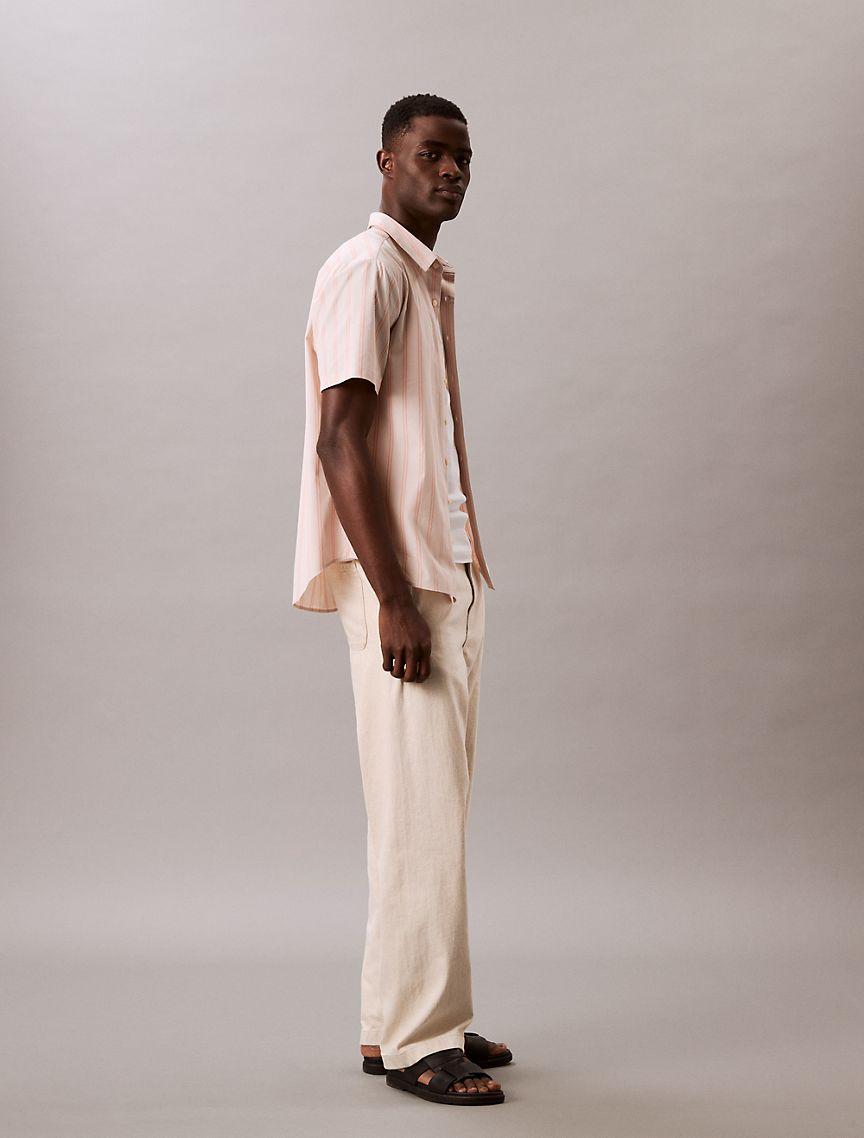 Poplin Stripe Classic Button-Down Shirt  Product Image