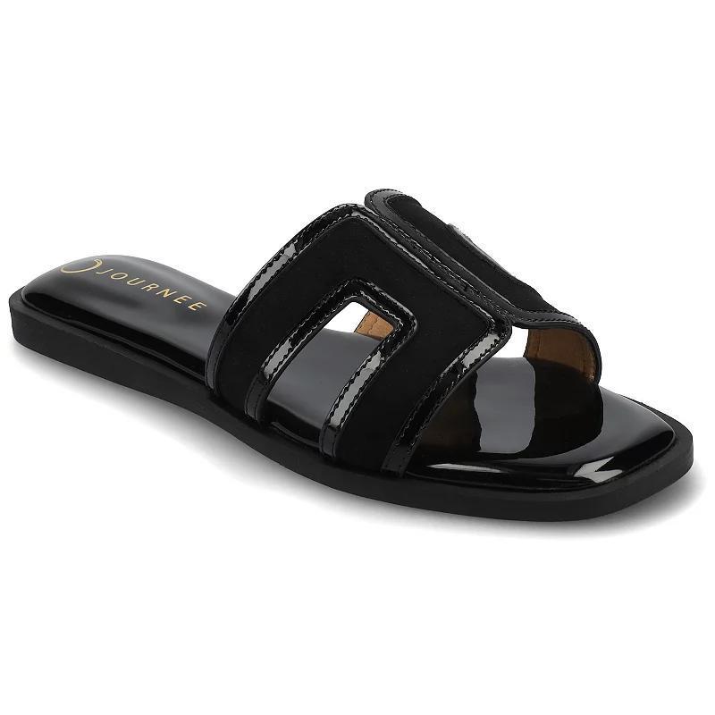 Journee Primah H Band Slip-On Women's Flat Sandals,  Product Image