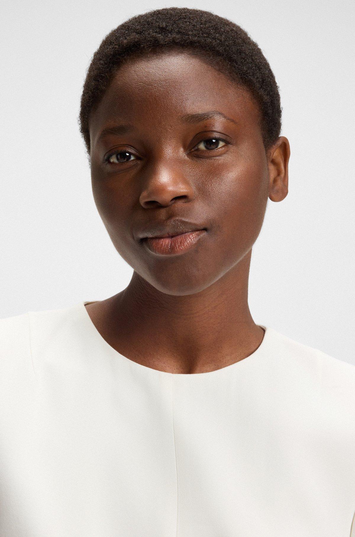 Shift dress in soft crepe Product Image