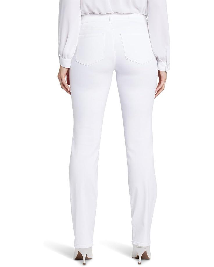 Slim Bootcut Ankle Jeans in Optic White Product Image