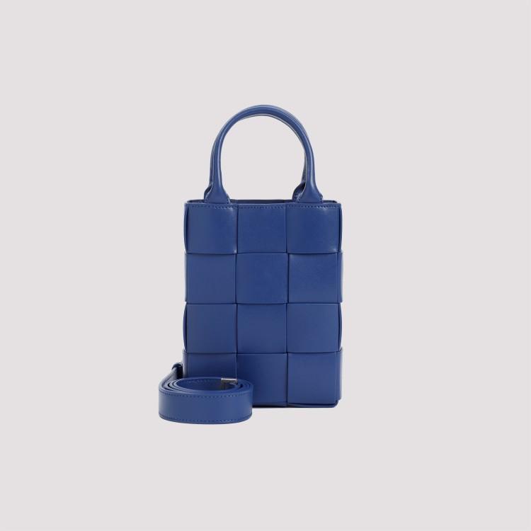 BOTTEGA VENETA Mini Calfskin Leather Shoulder Bag For Men In Navy In Blue Product Image