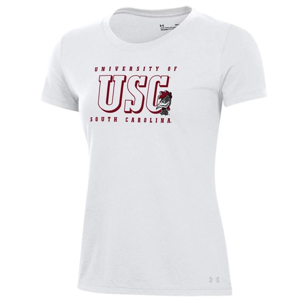 Women's UA Performance Cotton Collegiate T-Shirt Product Image