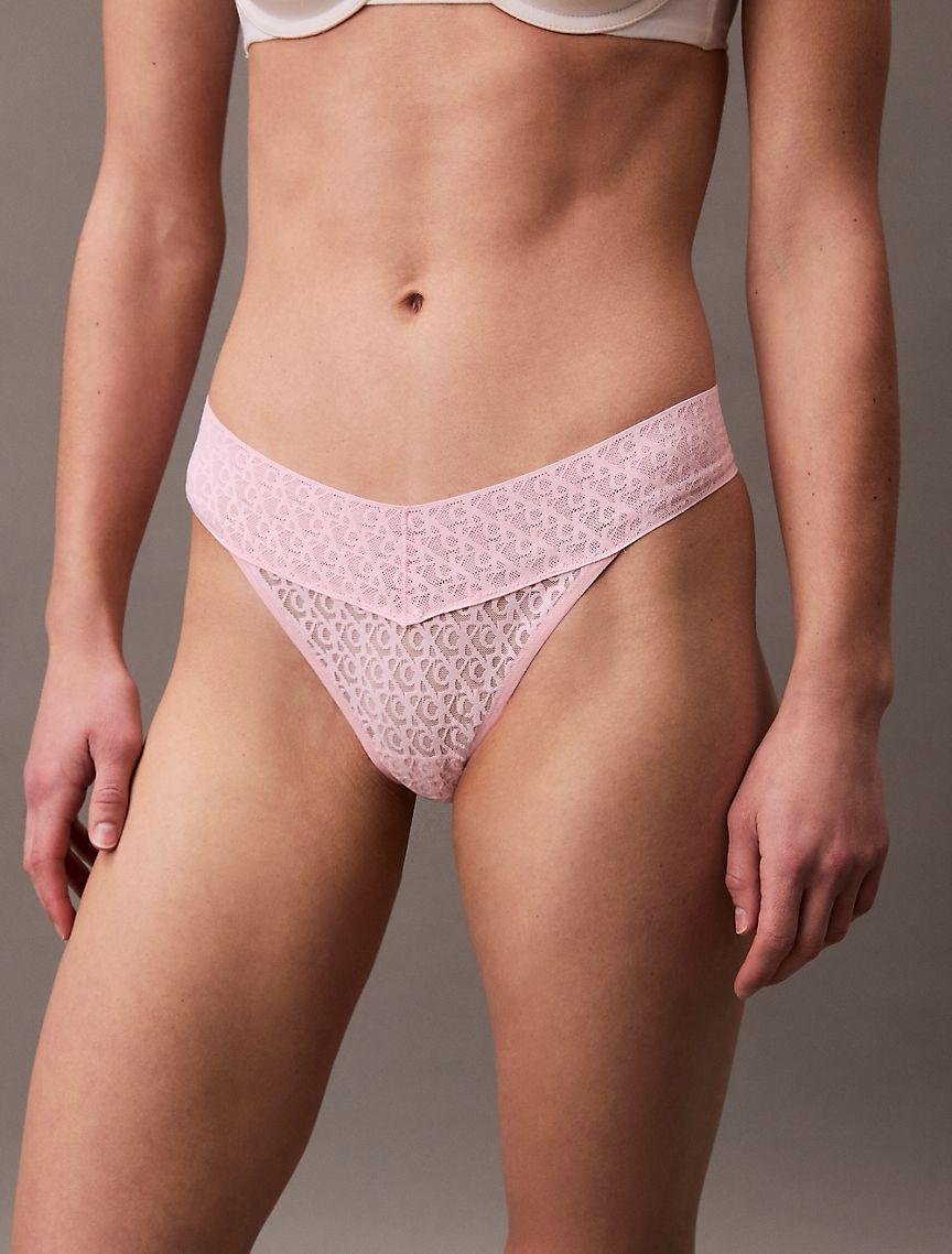 Icon Logo Lace Thong Product Image