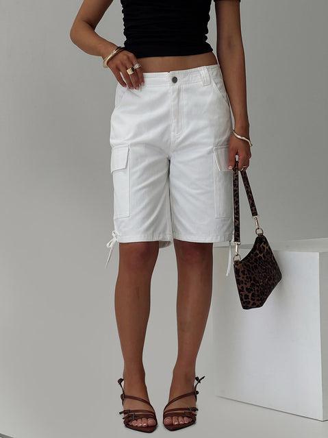 Bleachers Shorts White Product Image