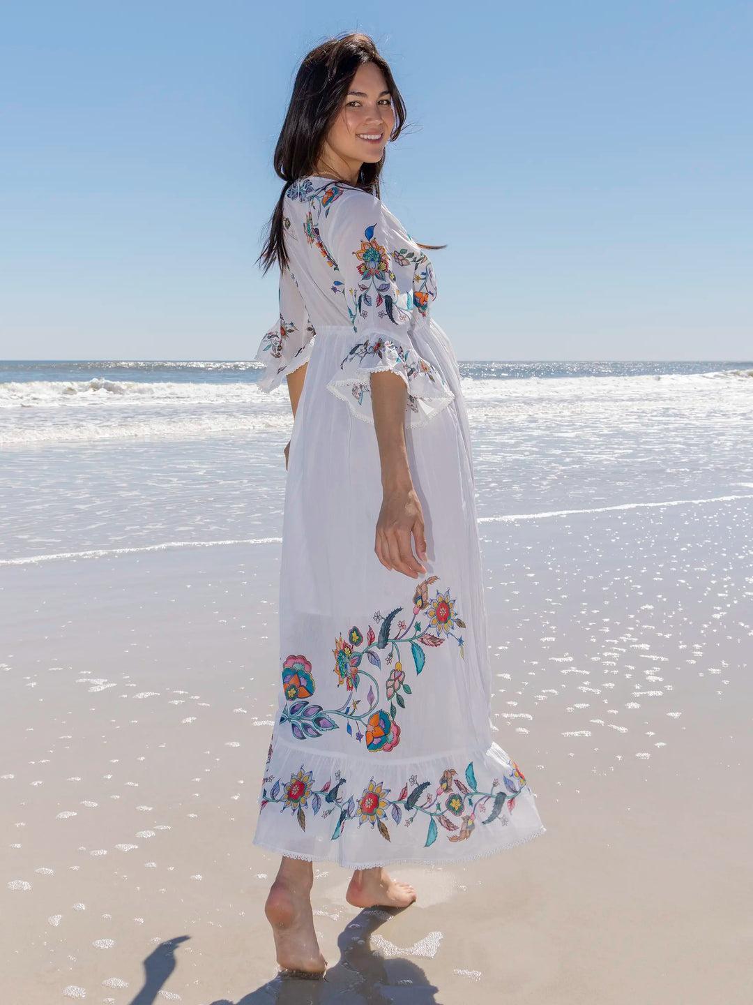 Capri Cotton Maxi Dress Product Image