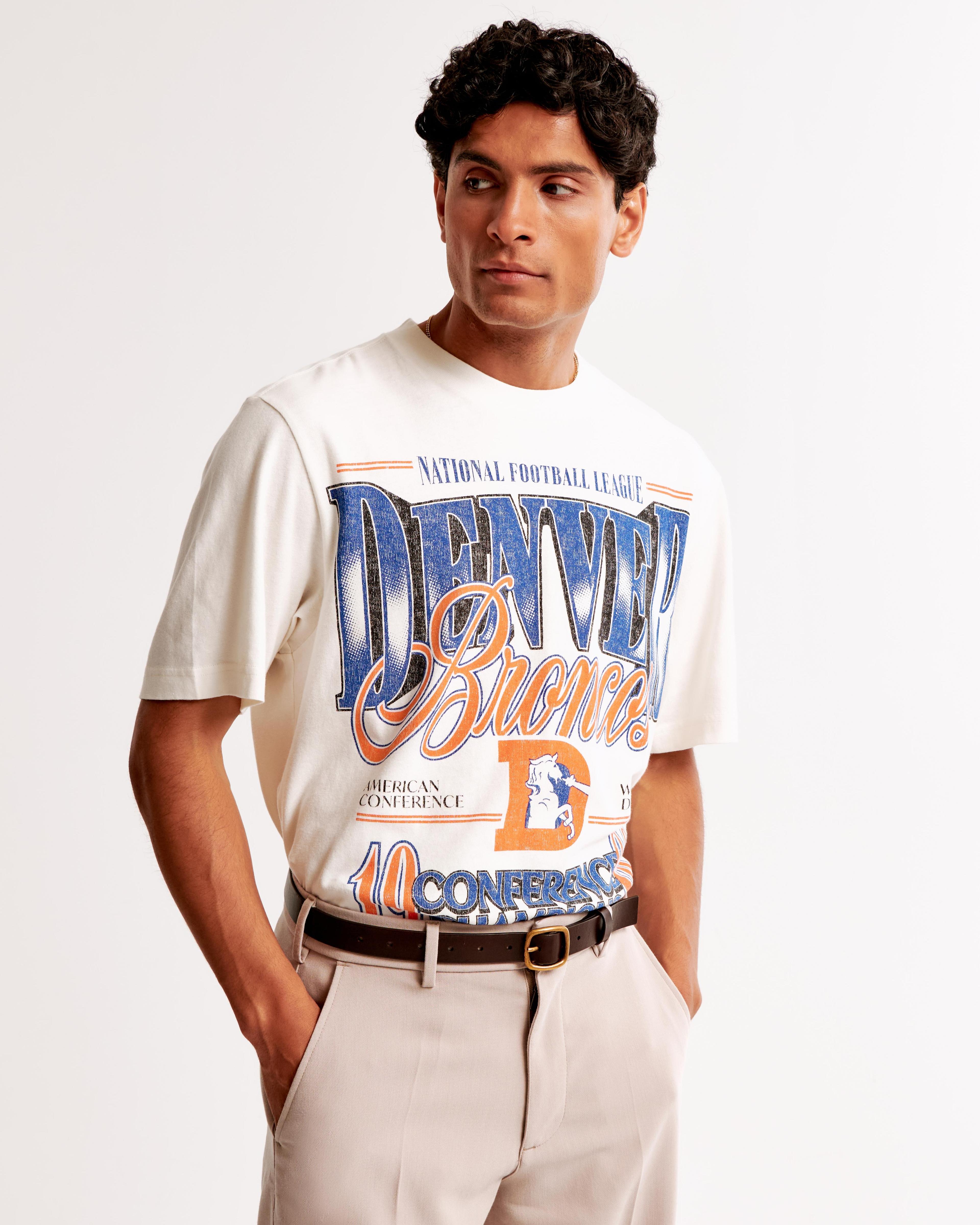 Denver Broncos Vintage-Inspired Graphic Tee Product Image