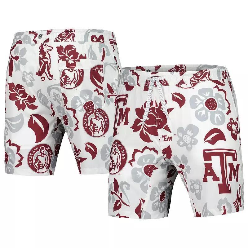 Men's Wes & Willy  White Texas A&M Aggies Vault Tech Swimming Trunks, Size: XL Product Image