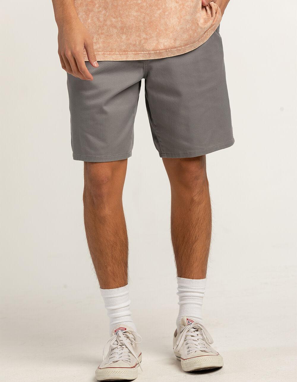 RSQ Mens Mid Length  9" Chino Shorts - LIGHT GRAY Product Image