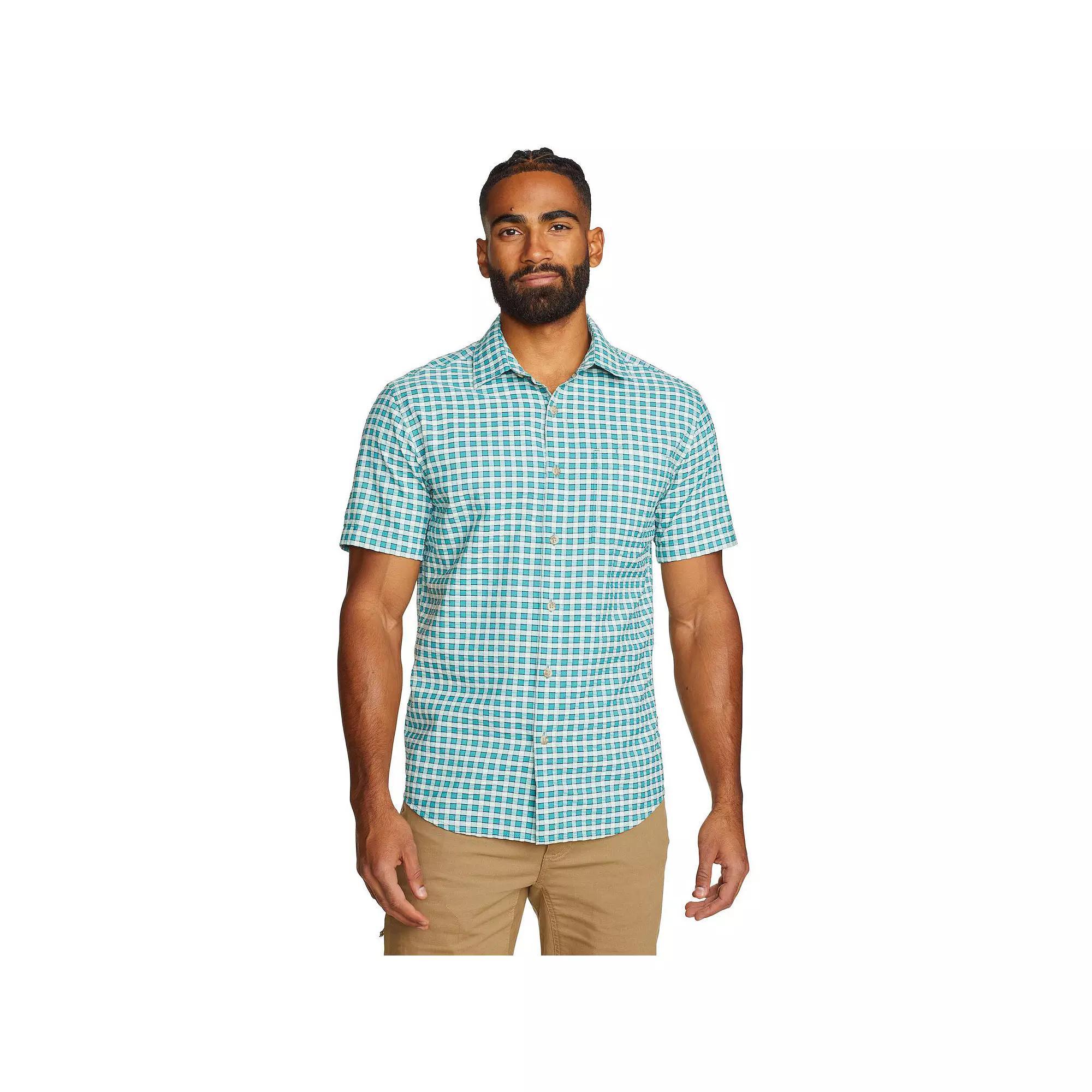 Big & Tall Eddie Bauer Short Sleeve Seersucker 2.0 Shirt, Men's,  Product Image