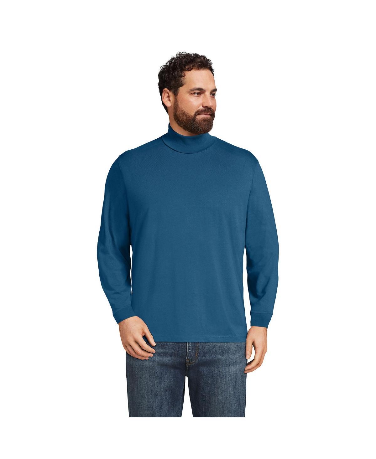 Big & Tall Lands End Super-T Classic-Fit Turtleneck, Mens Product Image