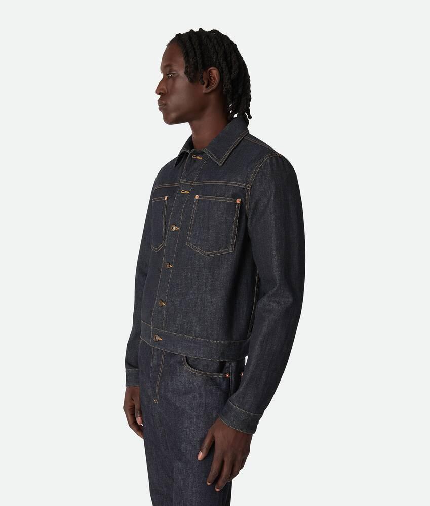Men's Raw Indigo Denim Jacket in Indigo Product Image