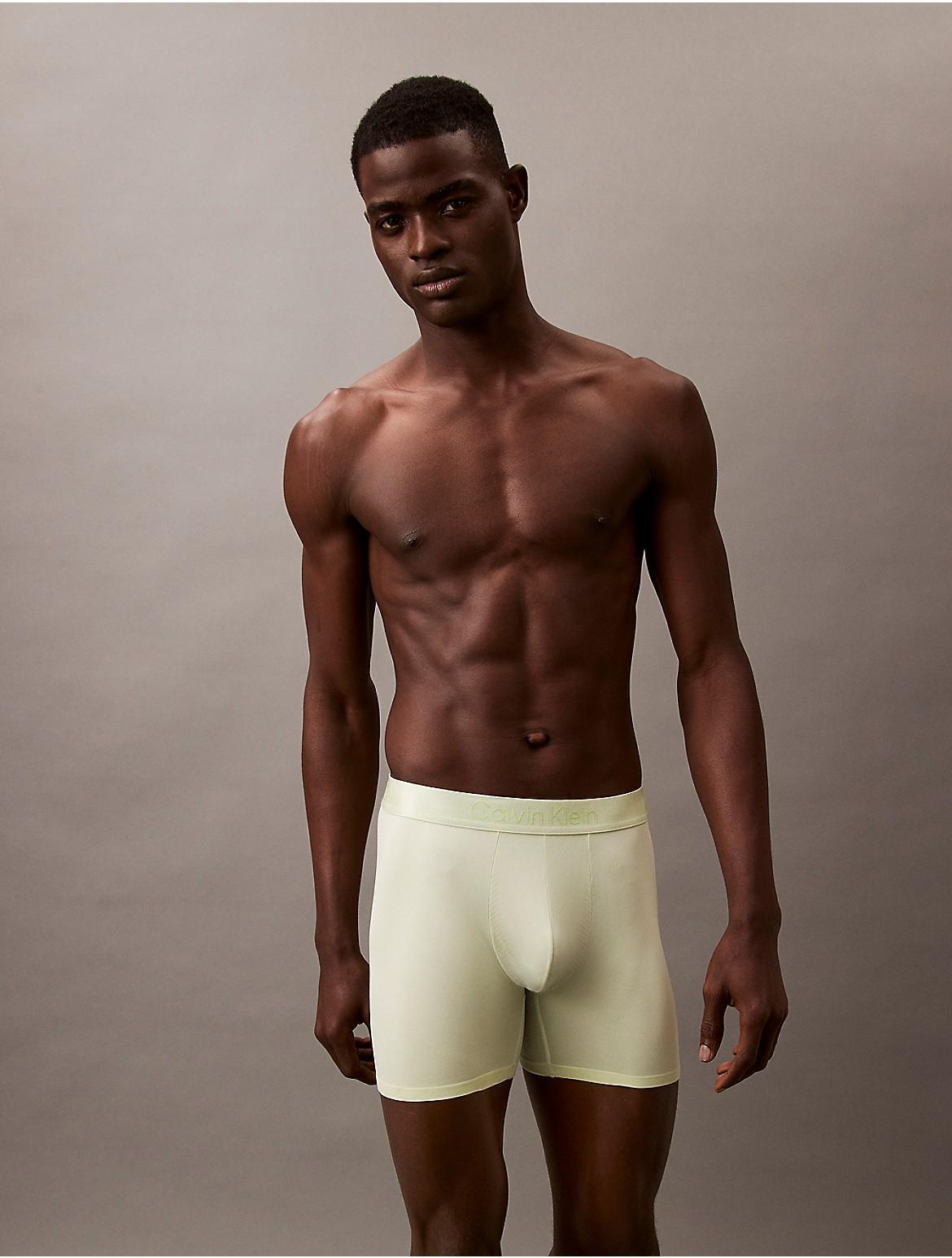 Calvin Klein Mens Microfiber Tech Boxer Brief - Blue Product Image