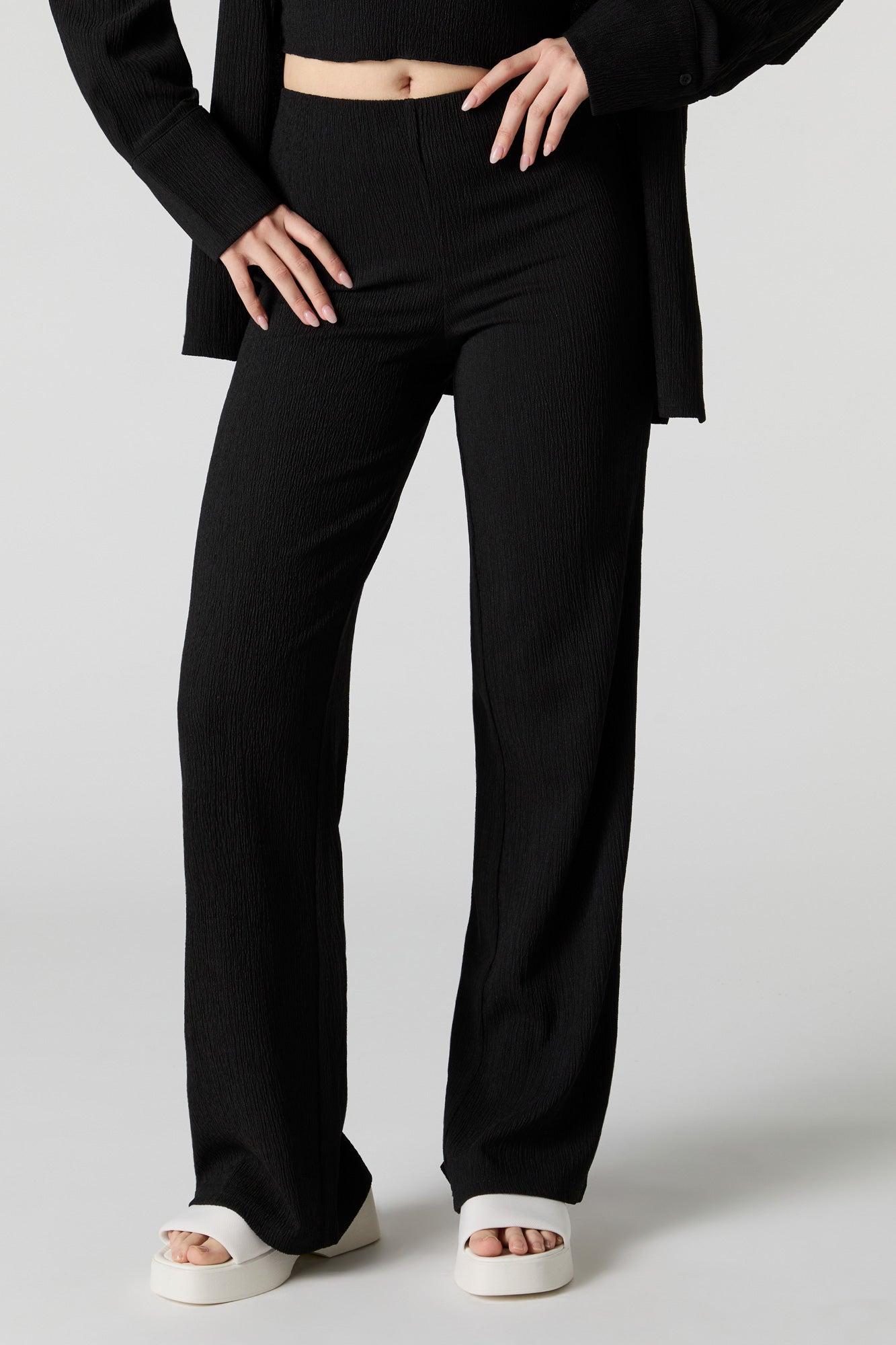 Crinkle Wide Leg Pant Female Product Image