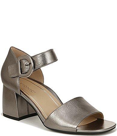 Vionic Chardonnay Metallic Leather Dress Sandals Product Image