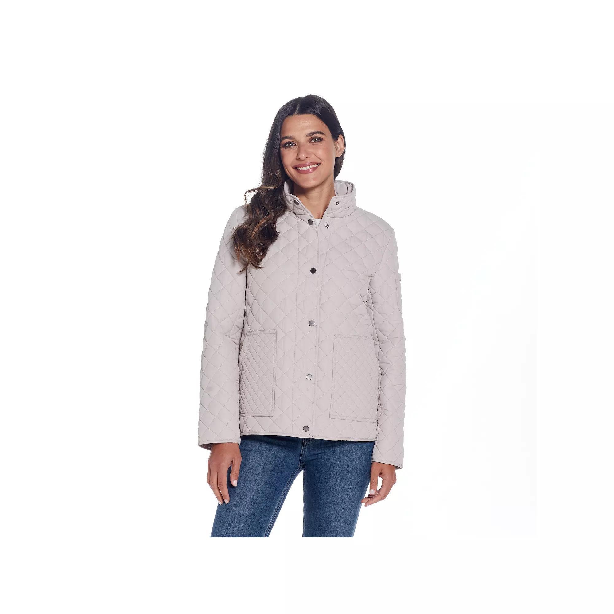 Women's Weathercast Mixed Diamond Quilted Modern Barn Jacket,  Product Image
