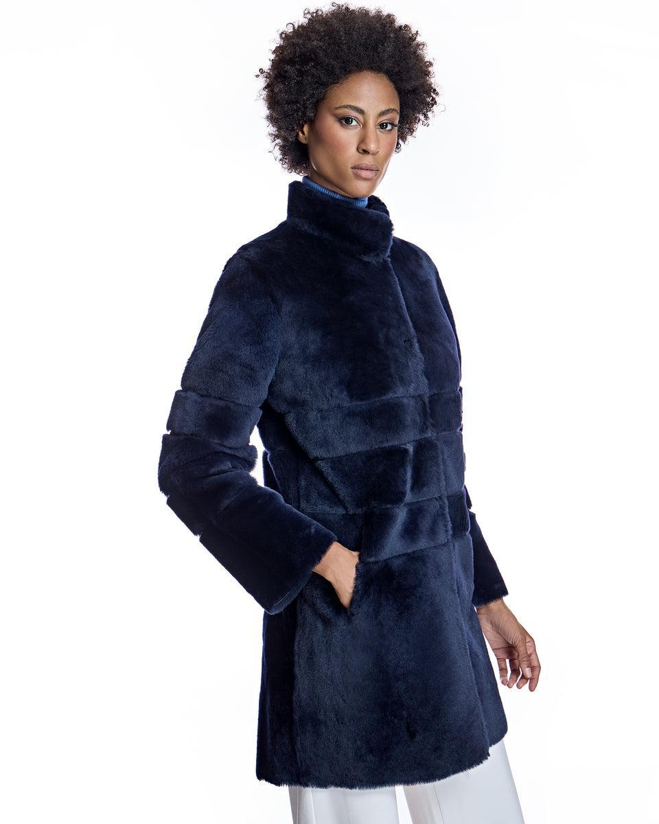 Maximilian Horizontal Shearling Jacket-Maximilian Product Image