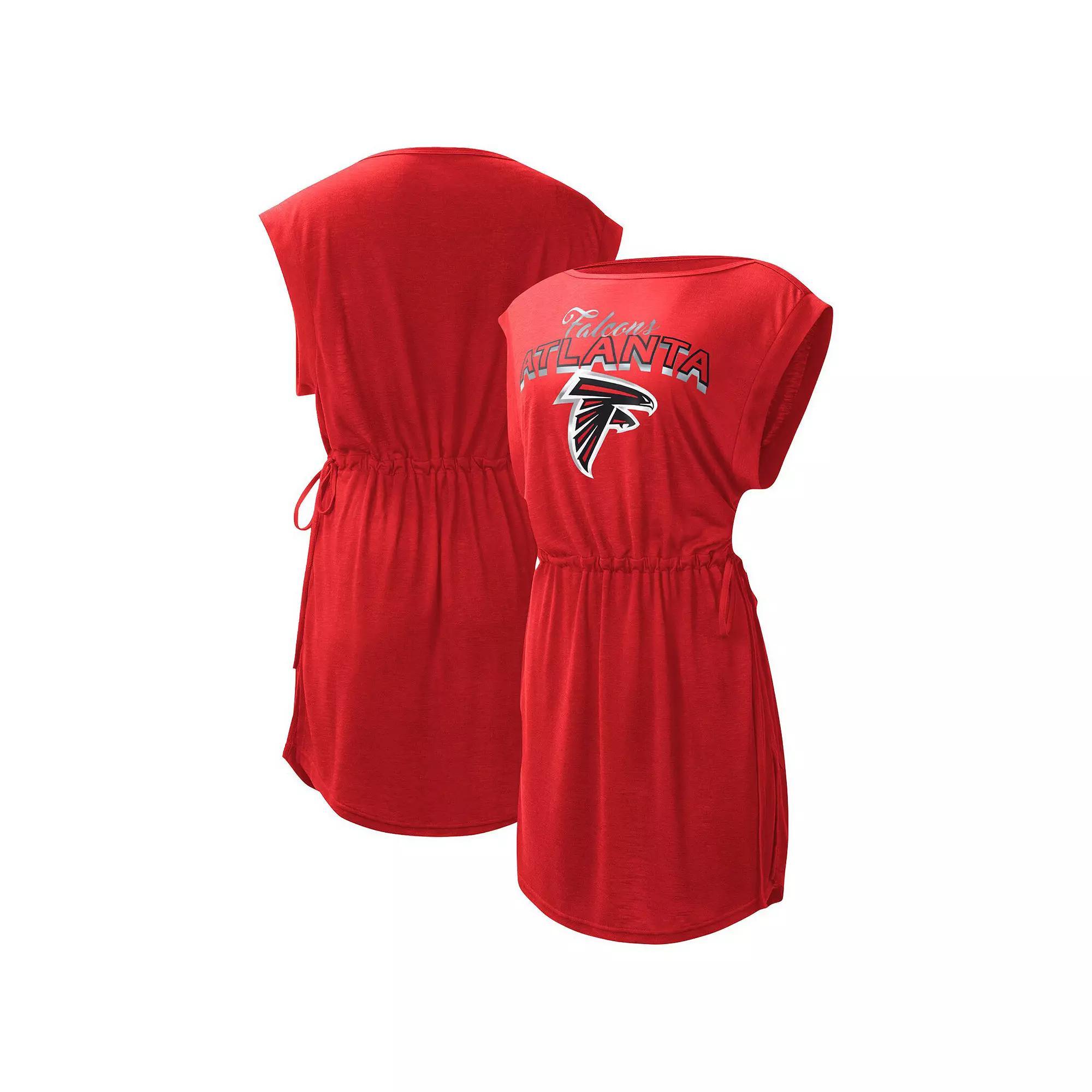 Women's G-III 4Her by Carl Banks Red Atlanta Falcons G.O.A.T. Logo Swimsuit Cover-Up, Size: Medium Product Image