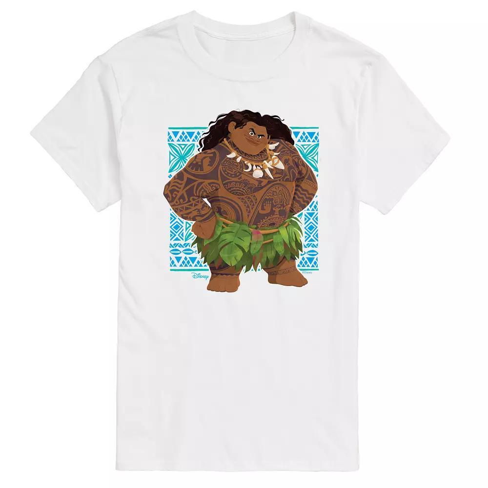 Disney's Moana 2 Big & Tall Maui Portrait Tribal Graphic Tee, Men's, Size: 6XB, White Product Image