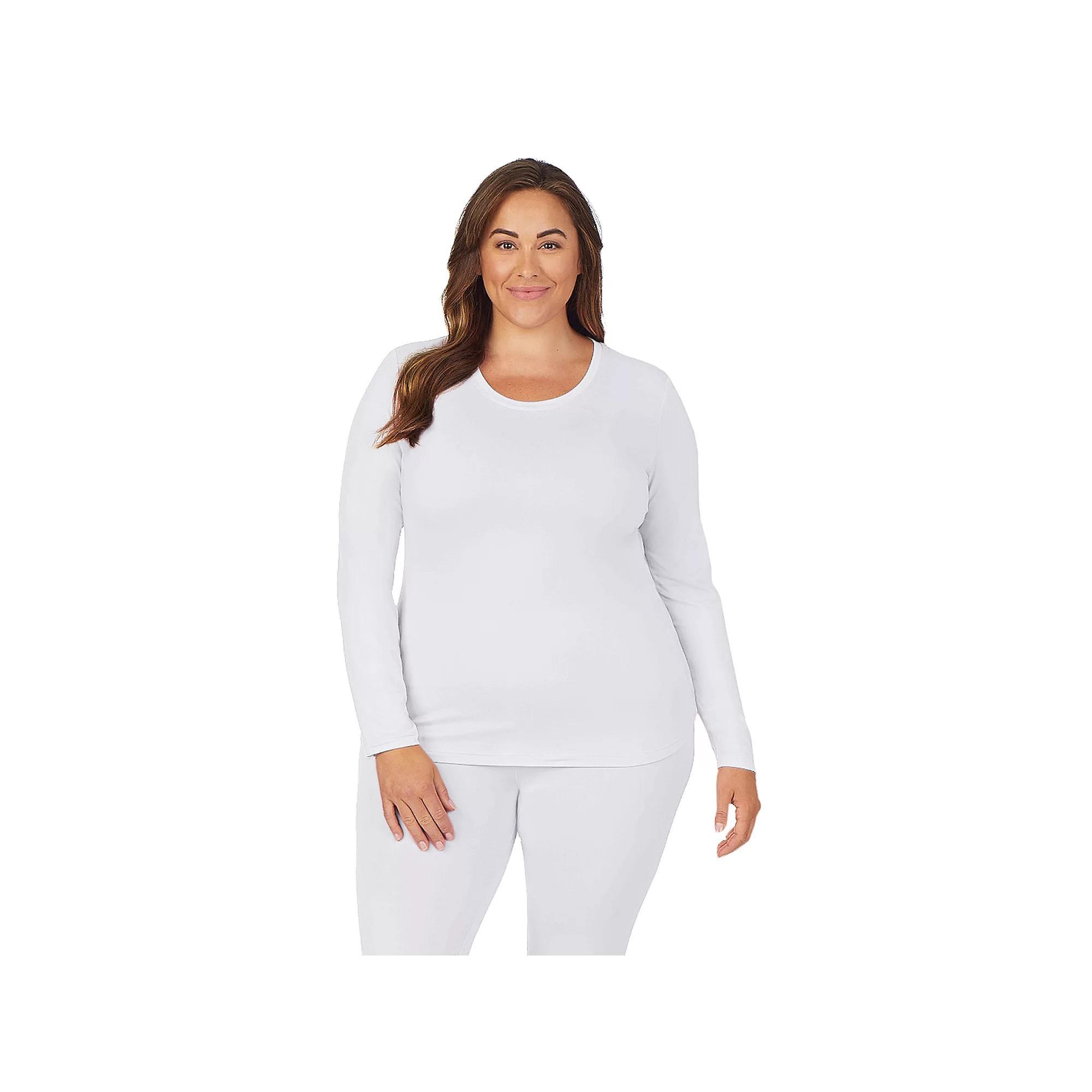 Plus Size Cuddl Duds Under Scrubs Crewneck Top, Womens Product Image