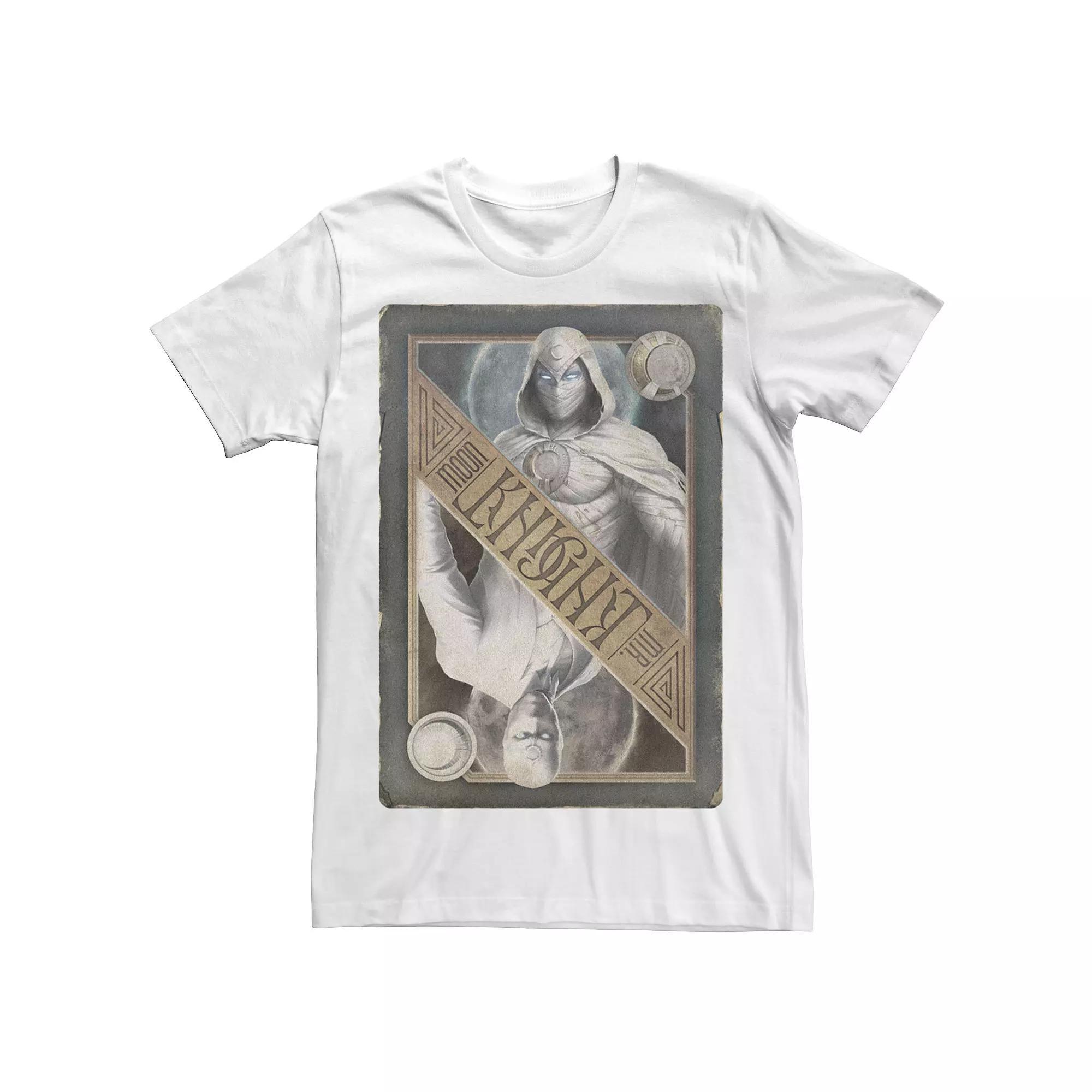 Men's Marvel Moon Knight Playing Card Tee,  Product Image
