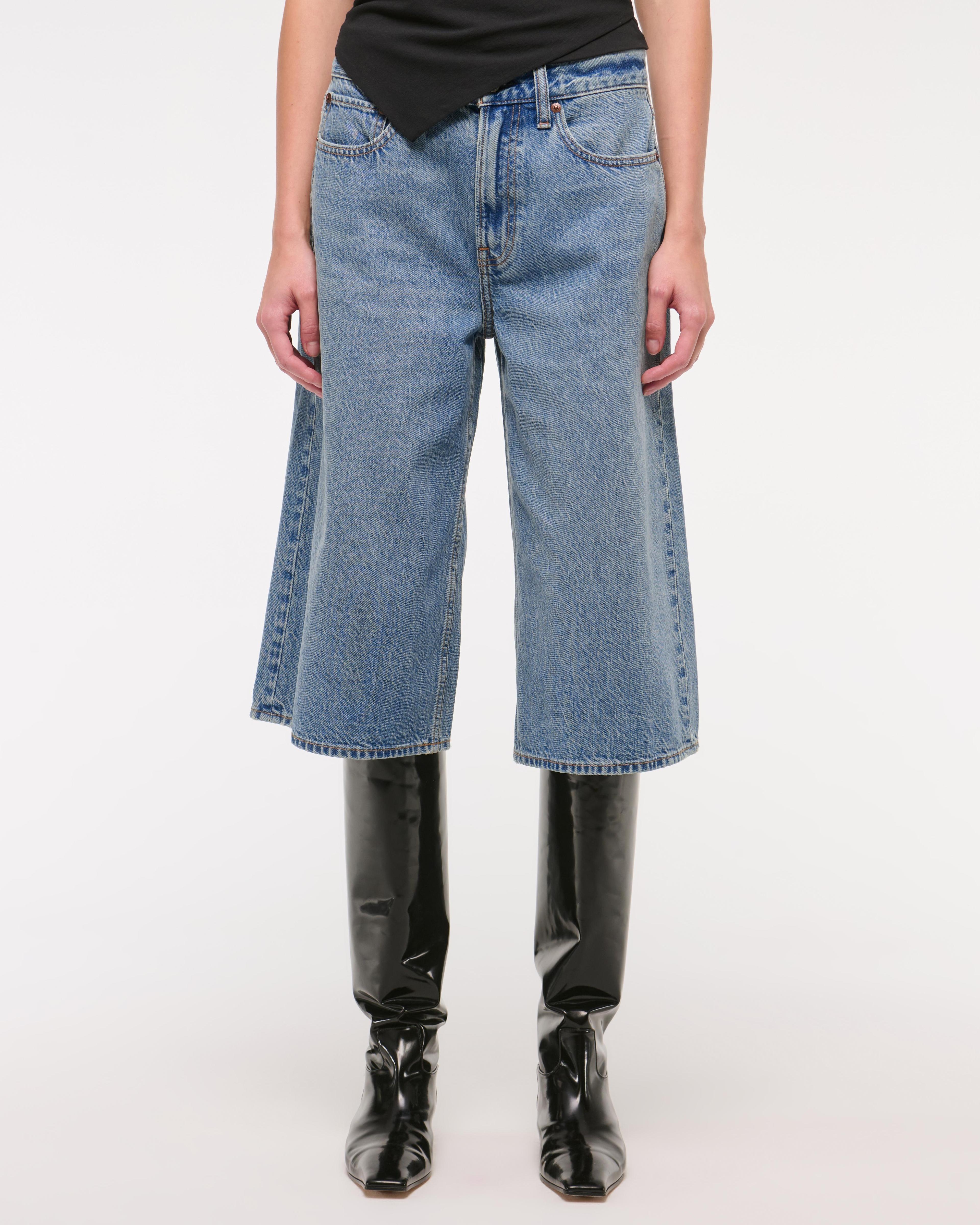 Mid Rise Culotte Jean Product Image