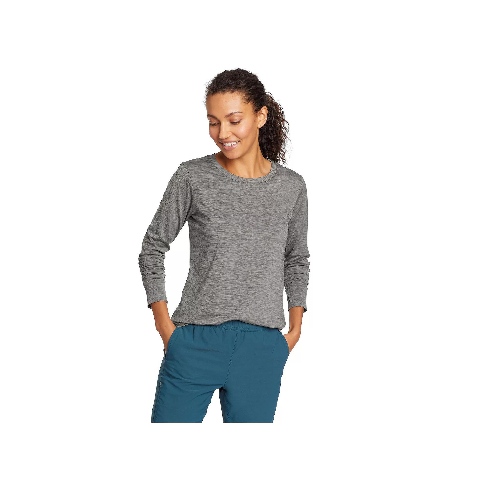 Women's Eddie Bauer Resolution Long Sleeve Tee, Size: XXL, Dark Grey Product Image