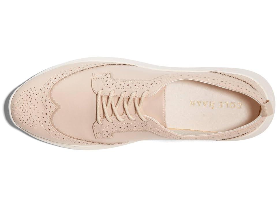 Cole Haan Zerogrand Meritt Wing Tip Oxford (Brazilian Sand/Ivory) Women's Flat Shoes Product Image