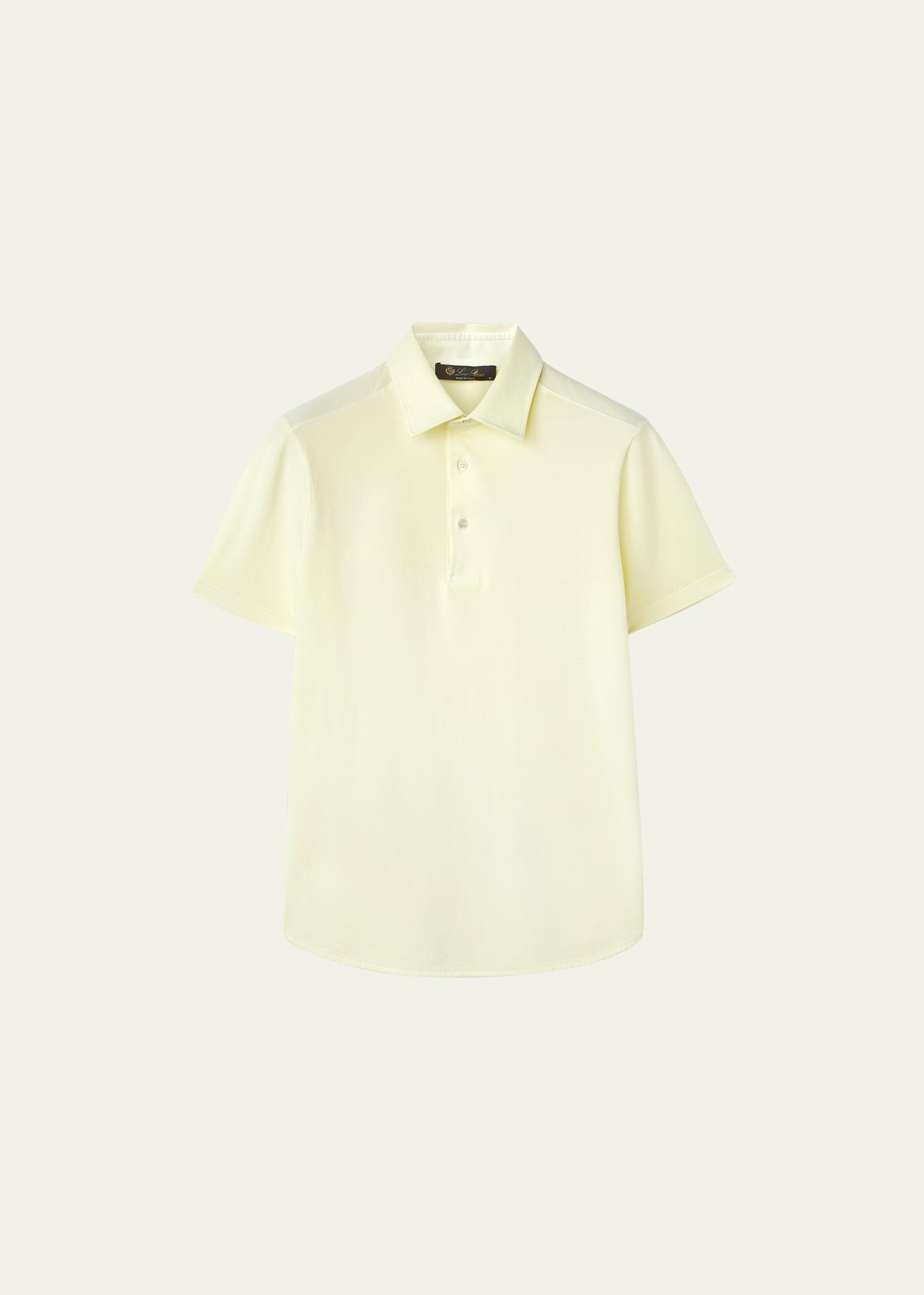 Men's Cotton Pique Polo Shirt Product Image