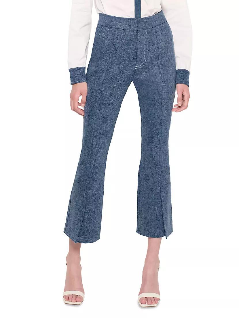 Gianna Cropped Micro Flare Jeans Product Image