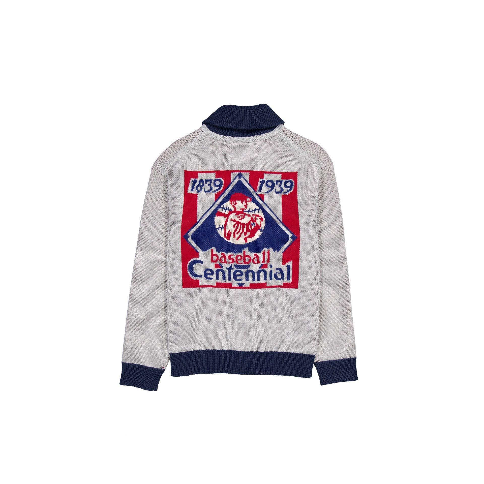 New York Yankees Heather Gray Cowichan Cardigan Male Product Image
