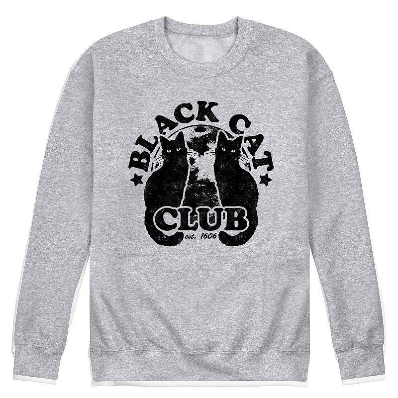 Mens Black Cat Club Fleece Sweatshirt Product Image