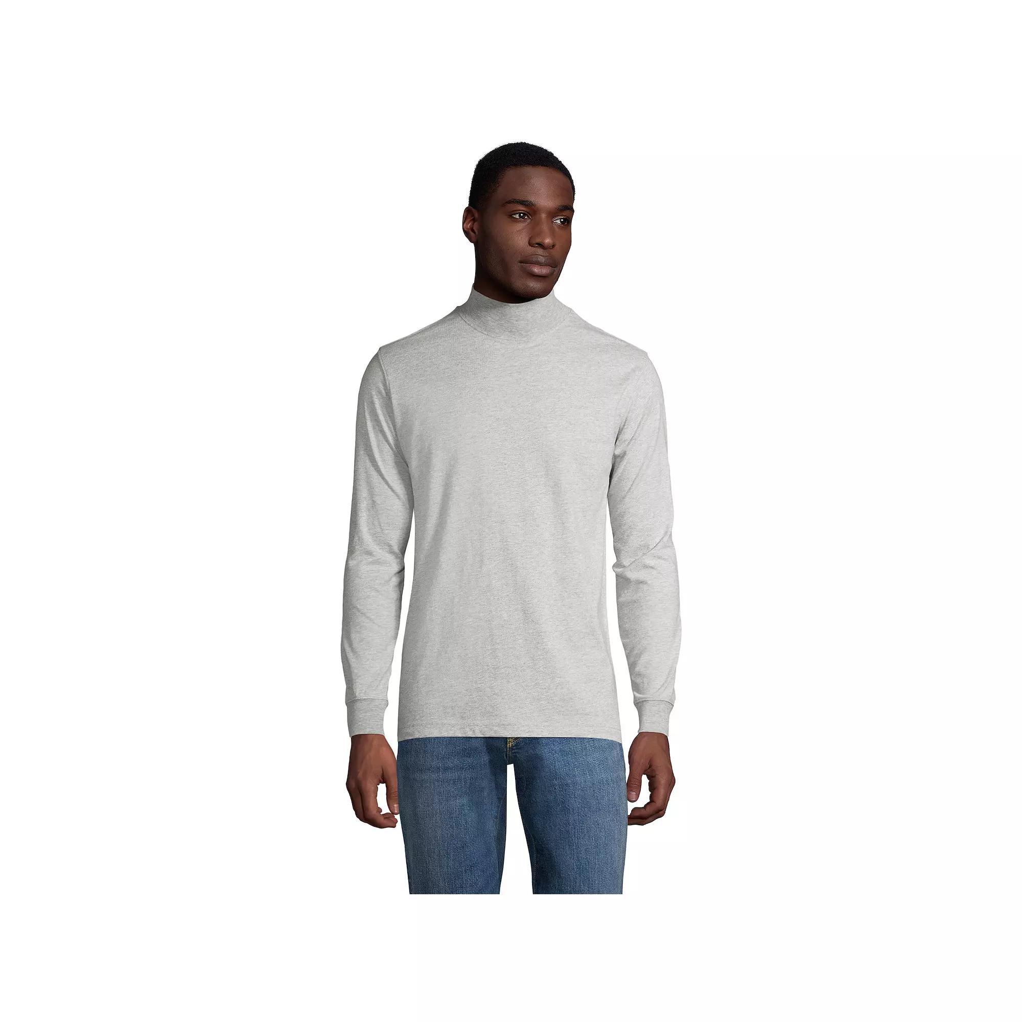 Big & Tall Lands' End Super-T Classic-Fit Mock Turtleneck, Men's,  Product Image