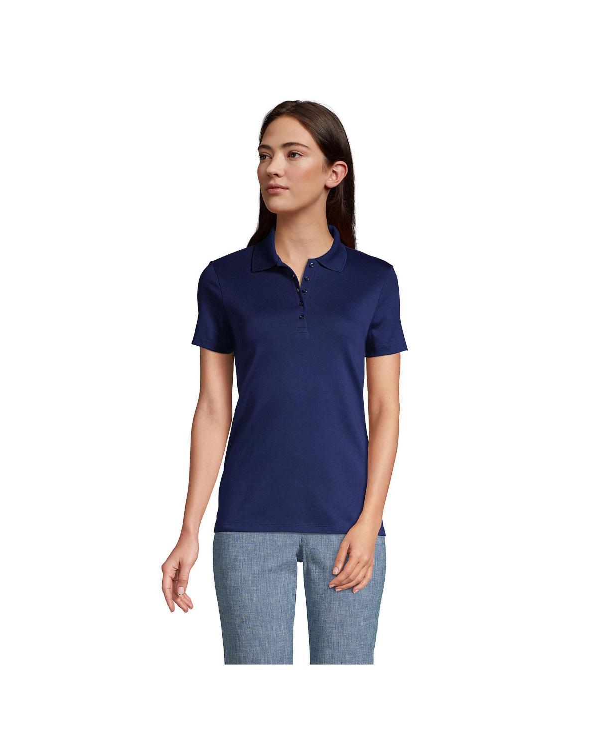 Womens Lands End Supima Cotton Polo Shirt Product Image