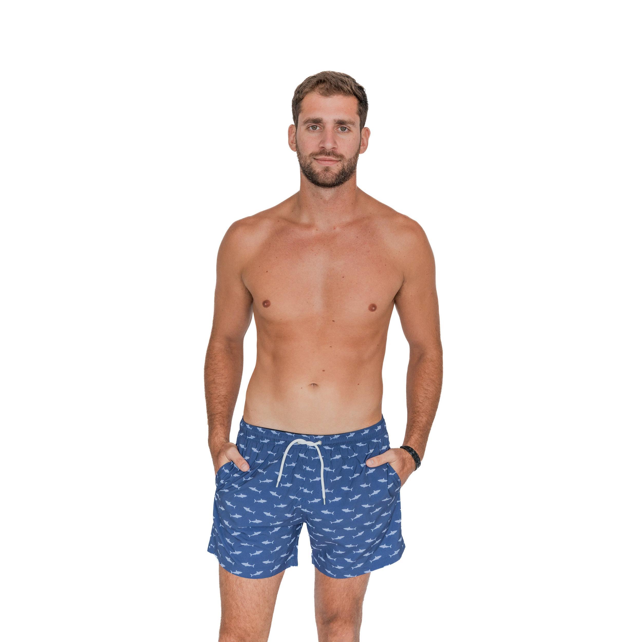 Bermies Shark Attack Swim Trunks Male Product Image