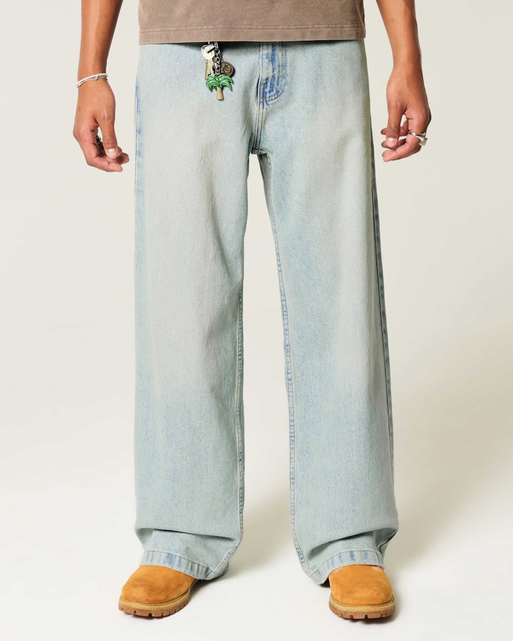 Light Wash Super Baggy Jeans Product Image