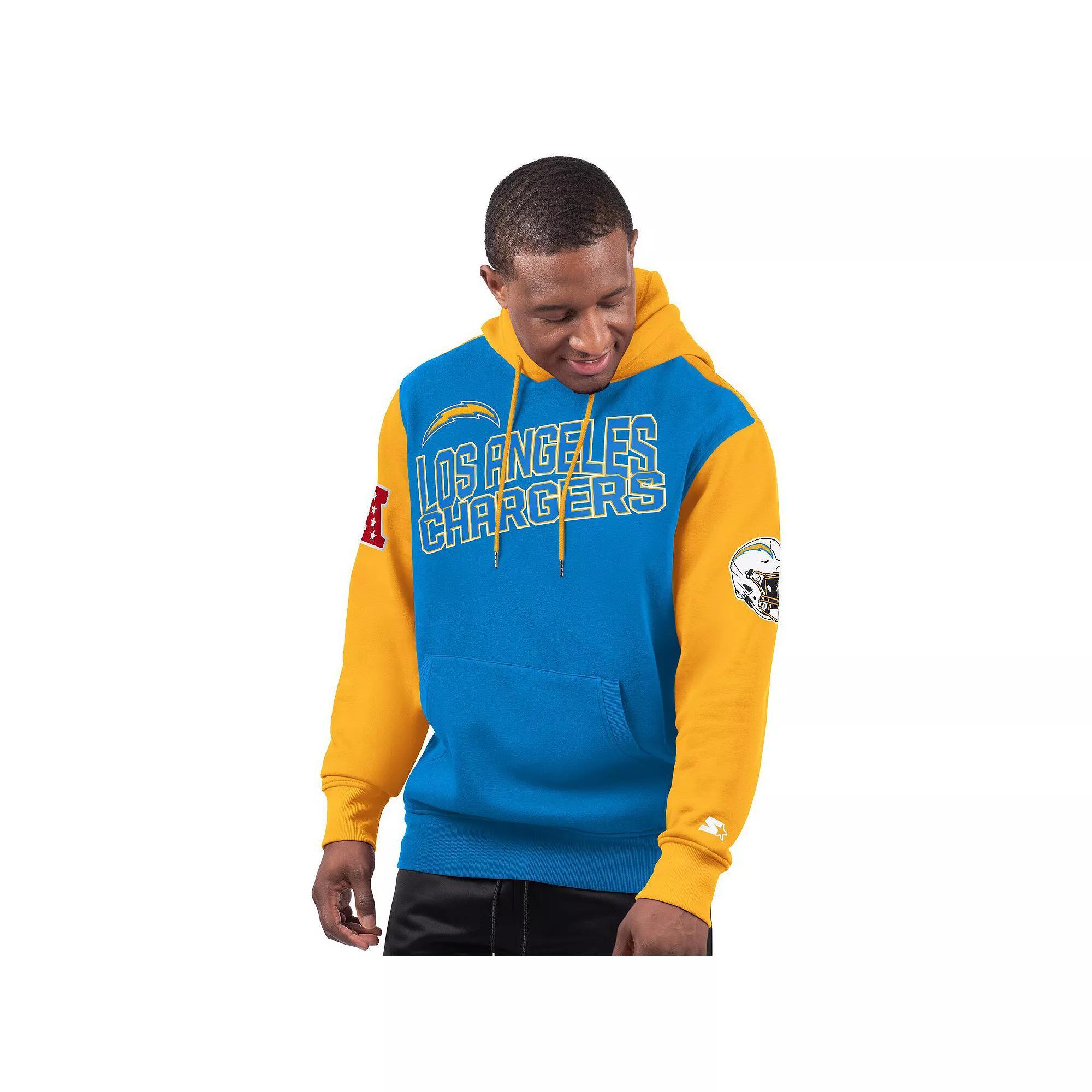 Men's Starter Powder Blue Los Angeles Chargers Extreme Pullover Hoodie, Size: XL, Light Product Image