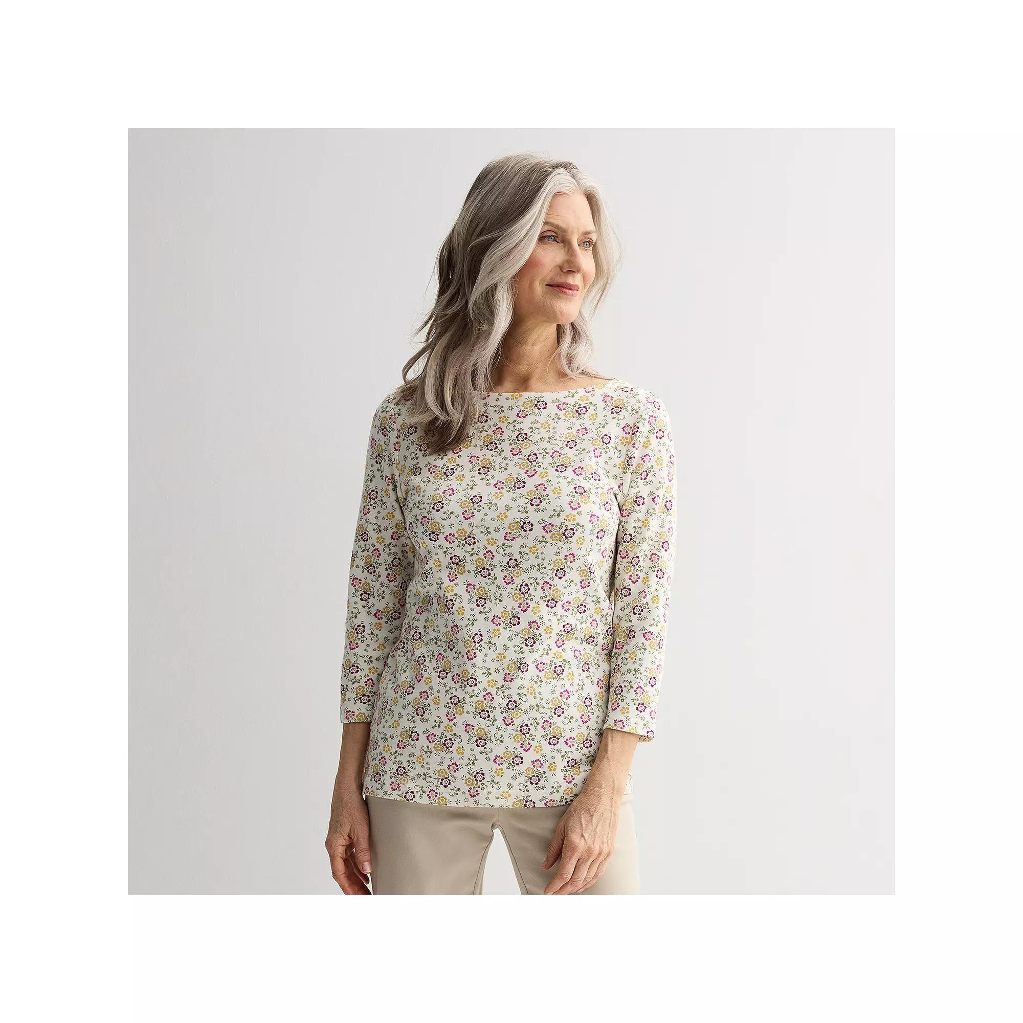 Women's Croft & Barrow® Boatneck Top,  Product Image